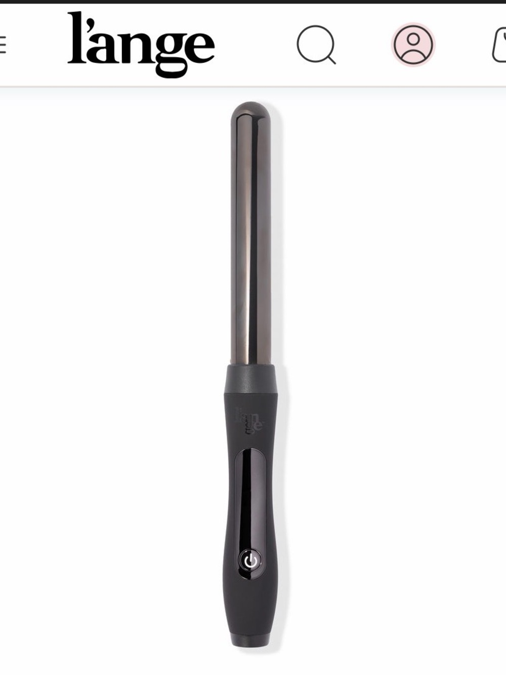 Lange Black and Gunmetal Slim Curling Wand